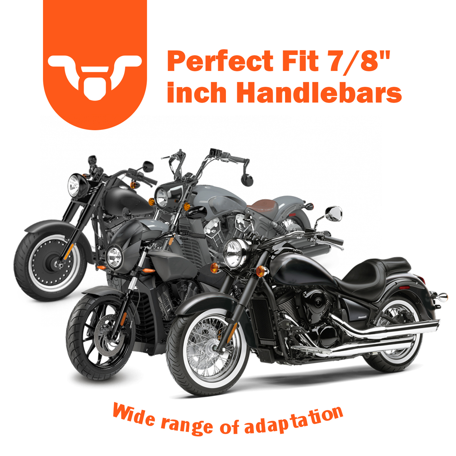 MOFUN Black Handlebar Riser 7/8″ 30mm Height For Suzuki Kawasaki ATV Dirt Bike
