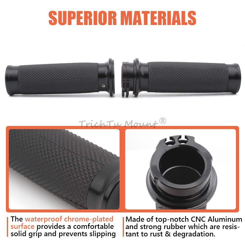 1″ Motorcycle Handle Bar Hand Grips Fit for Harley Honda Kawasaki Suzuki Yamaha