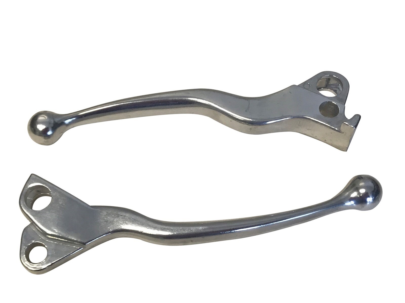 PAIR Polished Aluminum “Power-Grip” Hand Levers 1972-81 Harley-Davidson Twins
