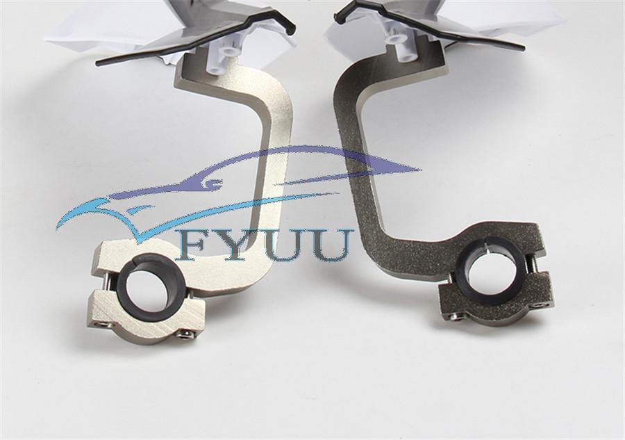 Black Plastic & Aluminum Hand Guard Handguard For 22/28mm Motorcycle Handlebar