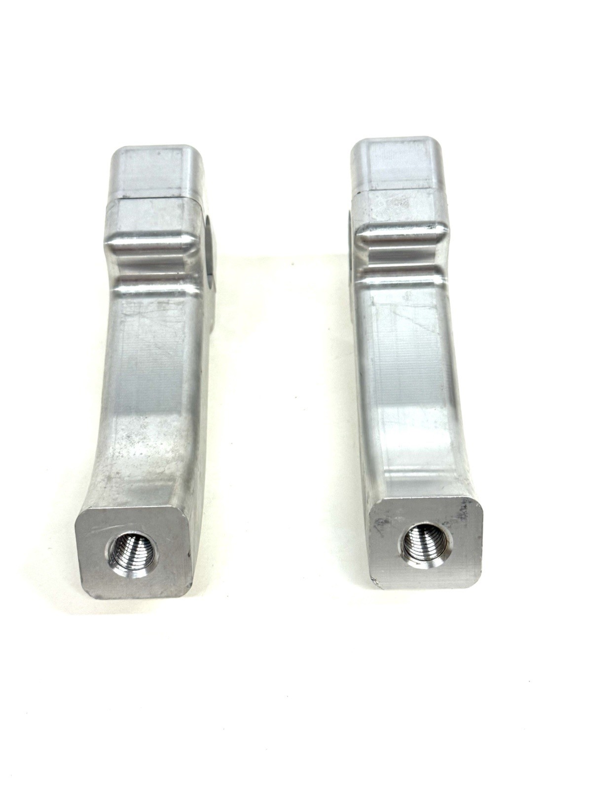 USA-MADE 4″ BILLET PULLBACK RISERS RAW NATURAL FOR CUSTOM HARLEY