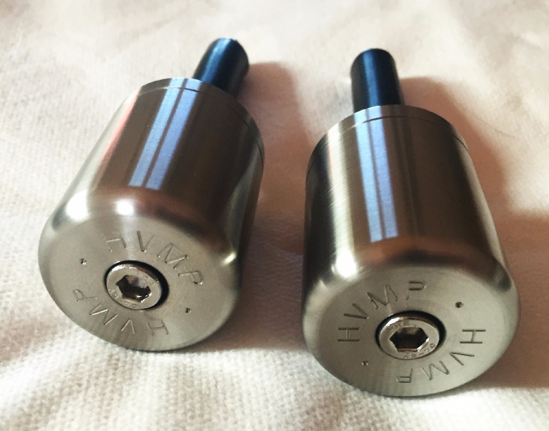 HVMP Bar End Weights for Motorcycles (aluminum bars Rizoma, Renthal…) 14-16mm