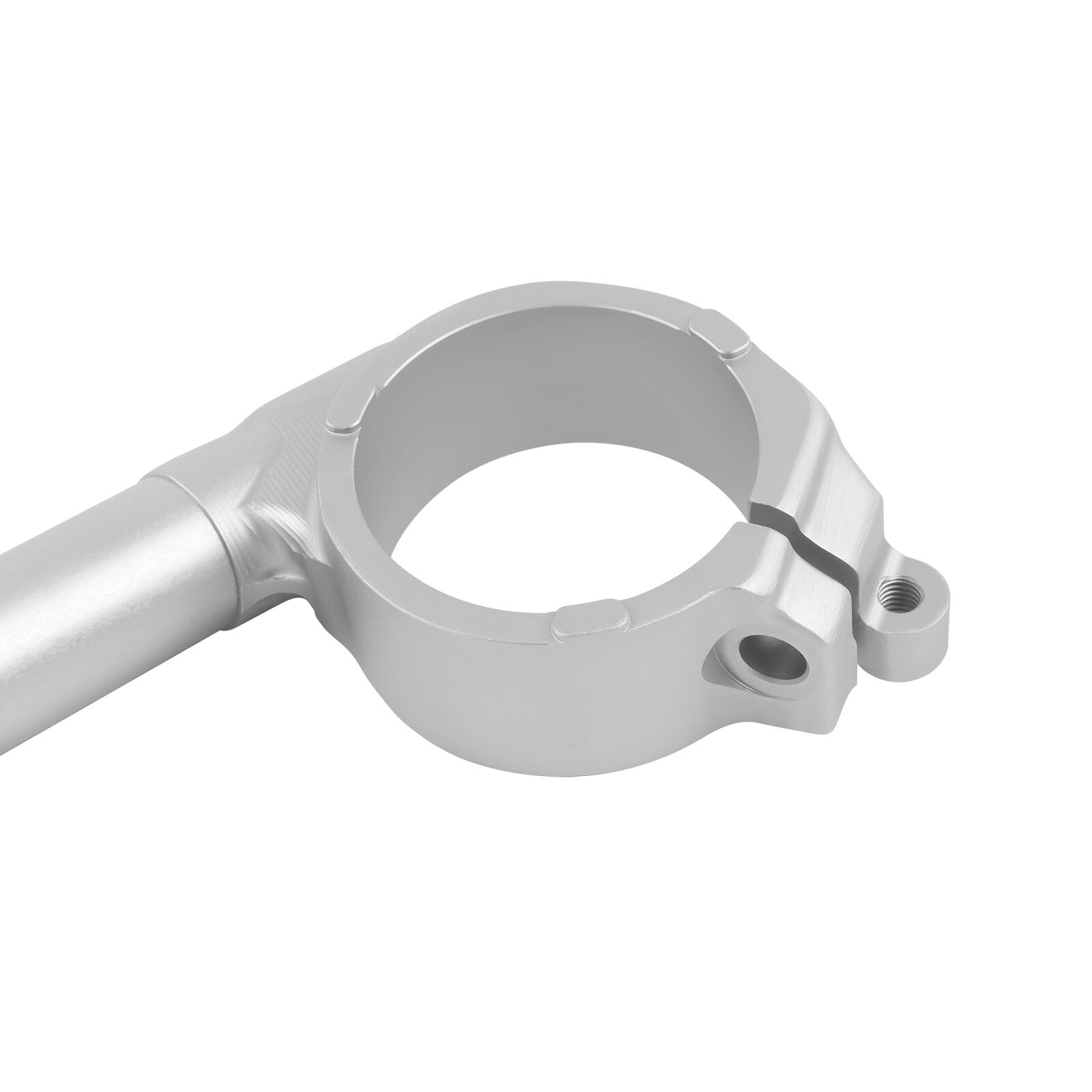 Left & Right Clip-on Handlebars For YAMAHA YZF R1 YZF-R1 YZFR1 2004-2008 Silver