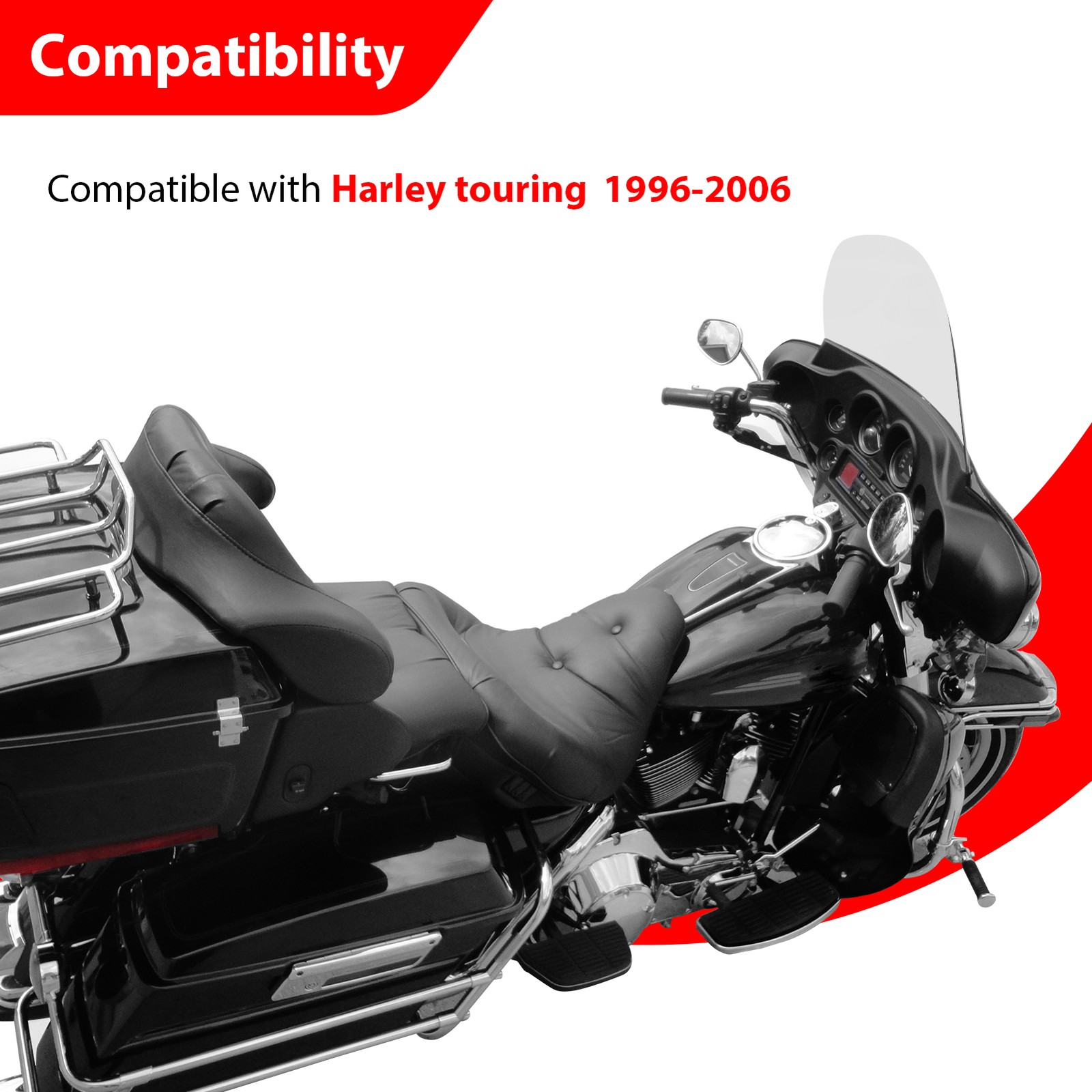 10″ Pre-Wired Ape Hangers Bagger Bar Fit Harley touring Road Street Glide 96-06
