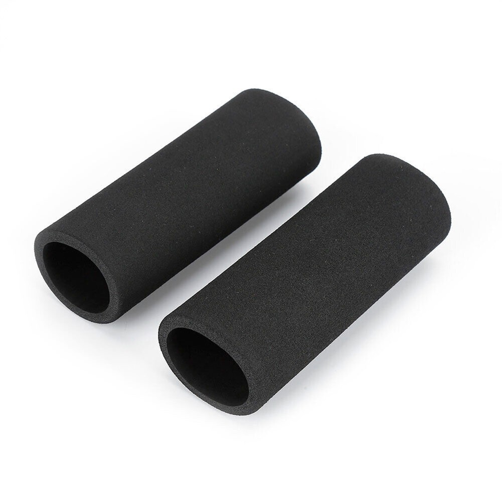 Slip On Grip Covers for Motorcycle Bars Thick Foam Anti Vibration Black 1 Pair