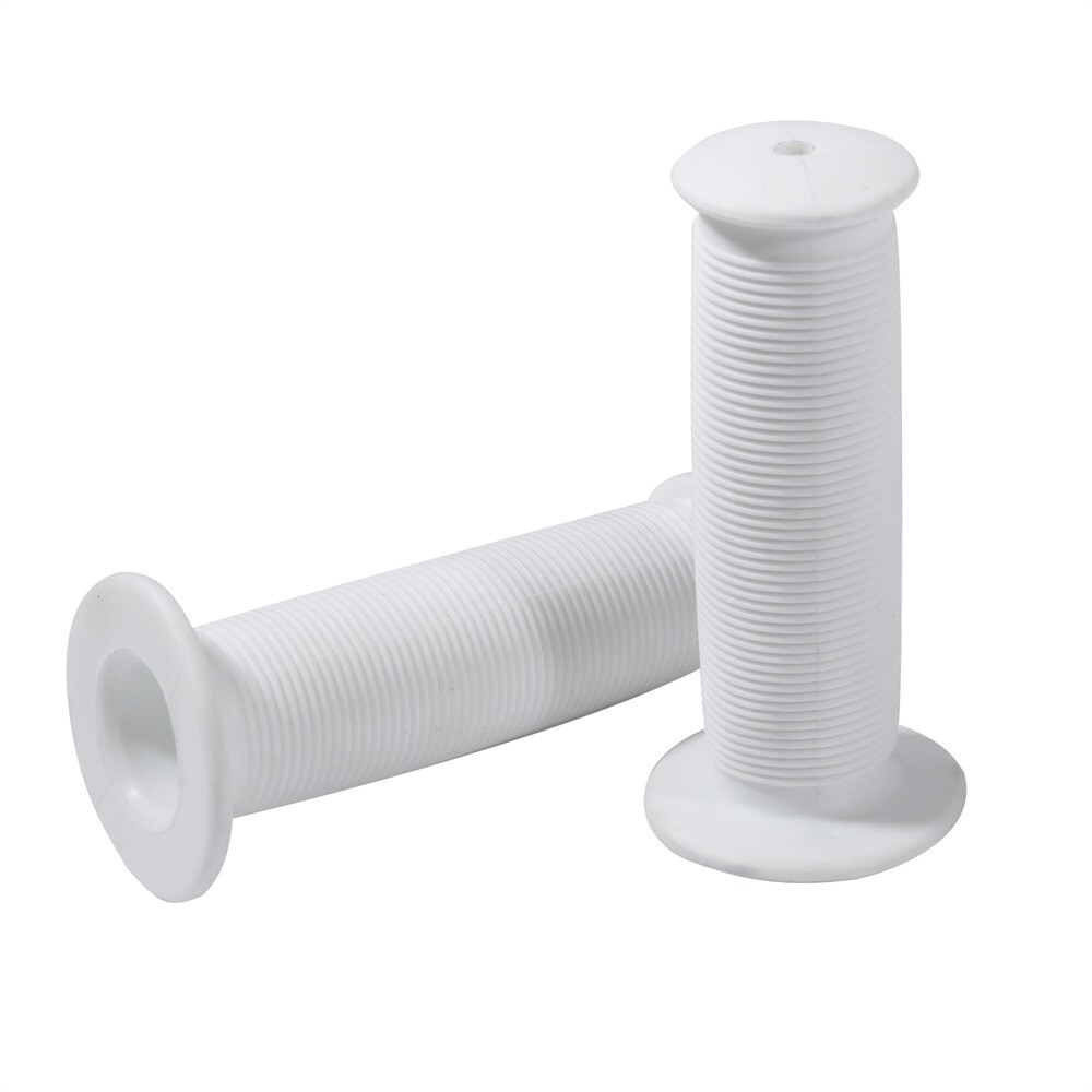 1Pair Motorcycle Scooter Bicycle Rubber Handlebar Hand Cover Anti-slip White ZYL