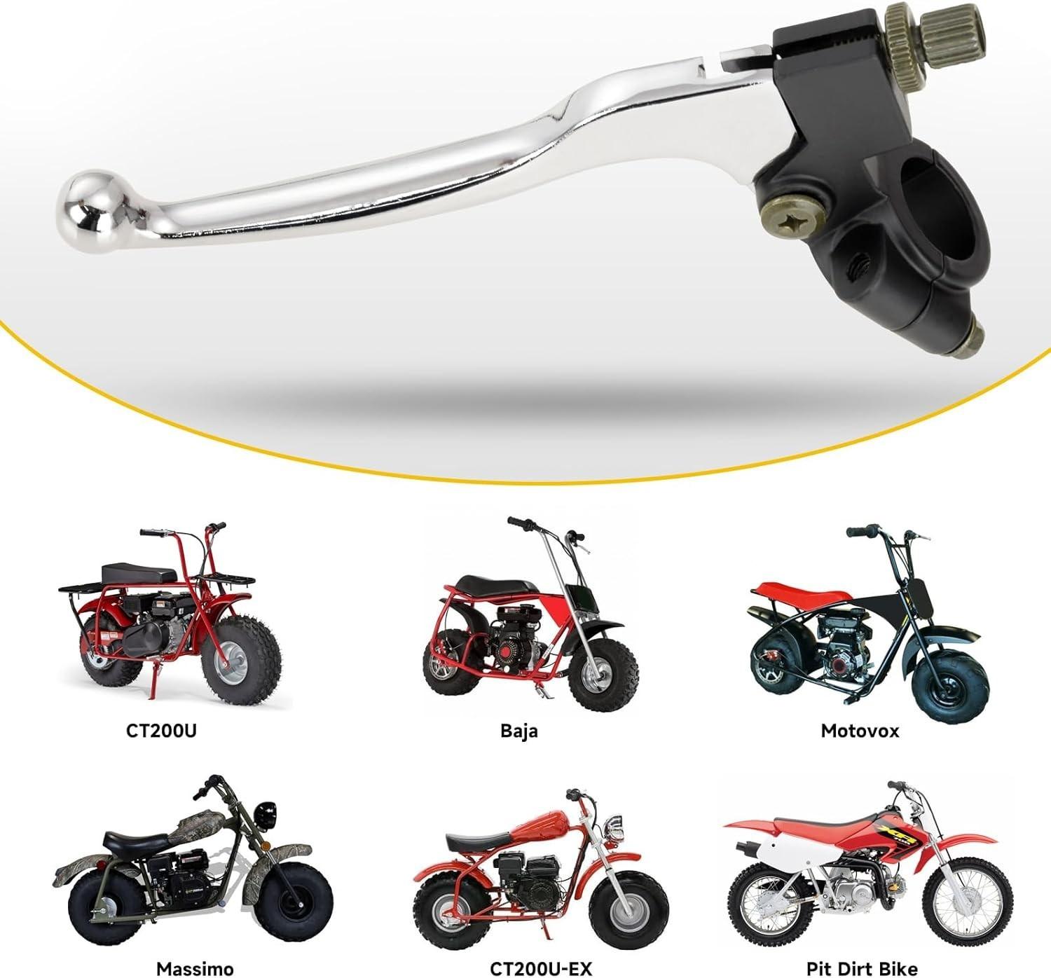 Durable Aluminum 7/8” Brake Lever for Mini Bikes – Easy Install & Lightweight