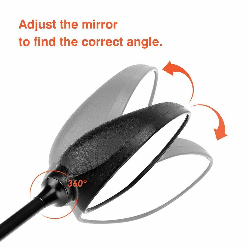 ATV Rear View Side Mirror w/7/8″ Handlebar for Polaris Sportsman Honda Foreman