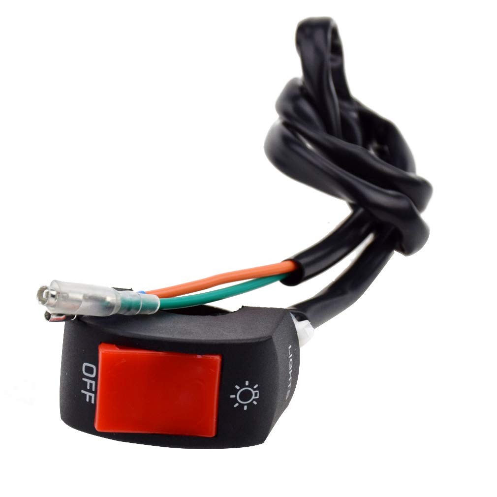 7/8″ Handlebar Light On Off Switch Button for 50cc 90cc 125cc 150cc 250cc