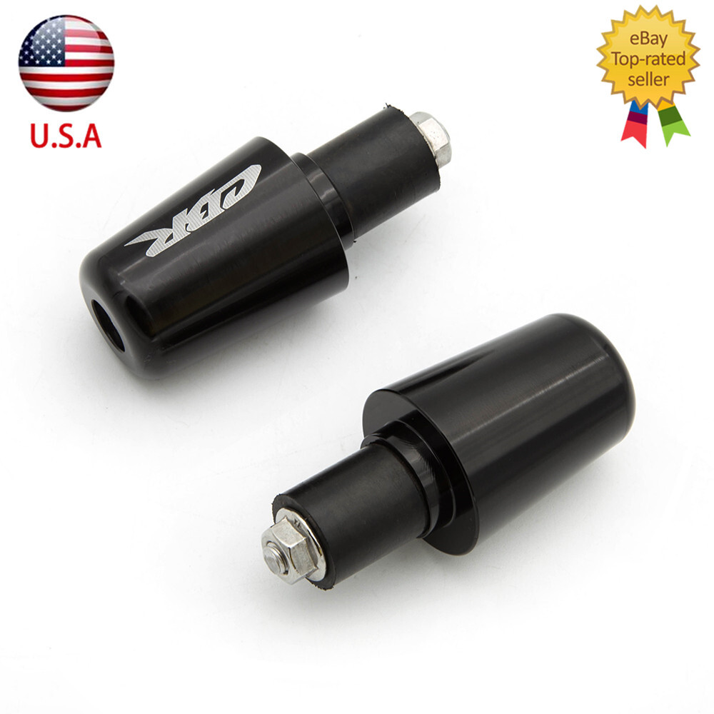 For Honda CBR600RR 2003-2014 CNC Handle Bar Ends Handle Grip Plugs CBR Logo