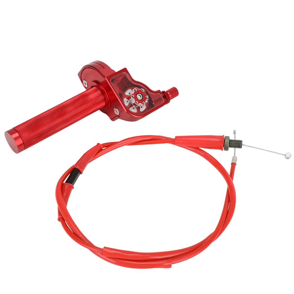 7/8″ 22mm Throttle Tube Assembly Kit Universal for 50cc-250cc Dirt Bike Red