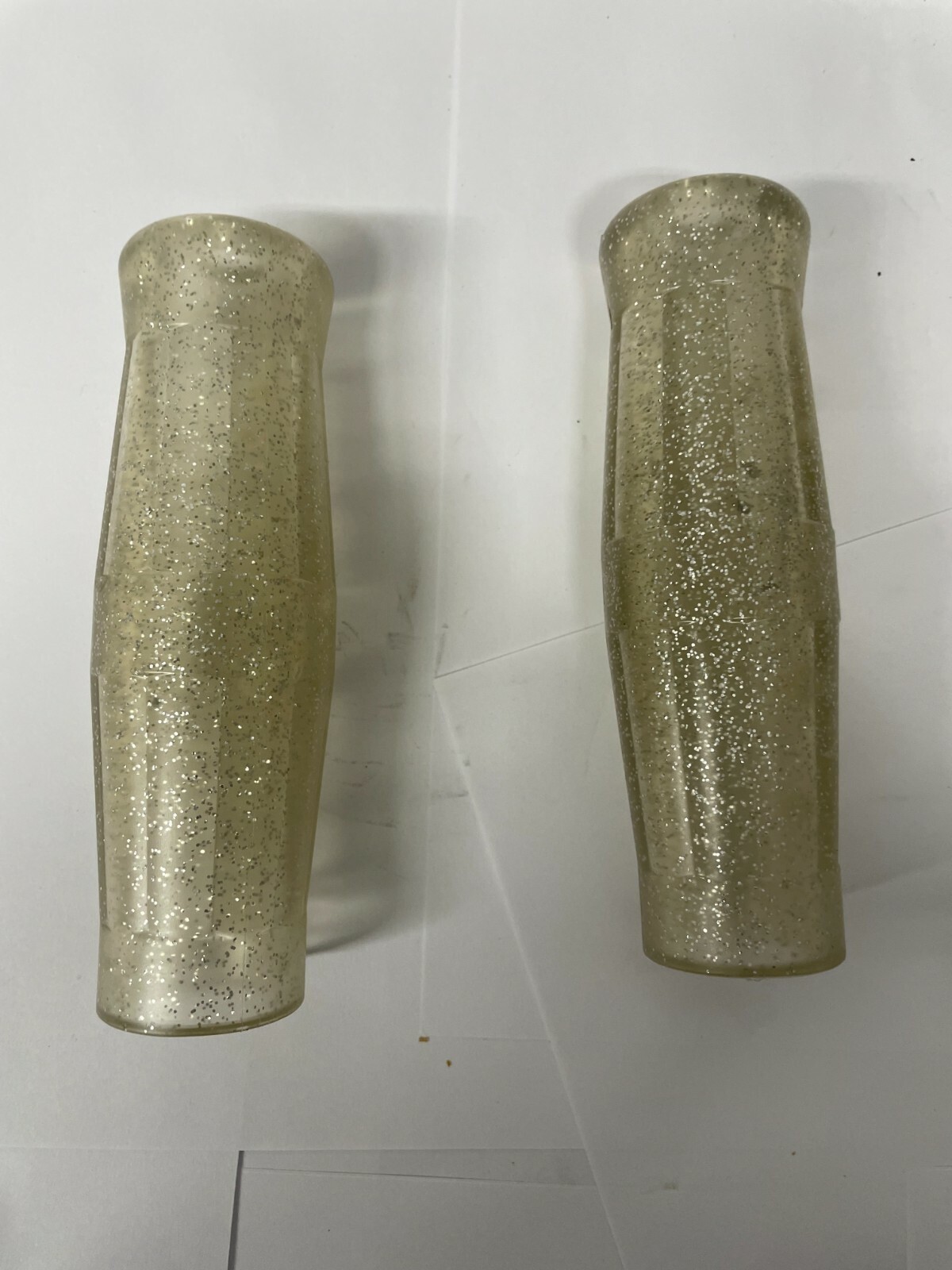 Honda Translucent Silver Metal flake coke bottle street bike Grips 7/8″ 130MM