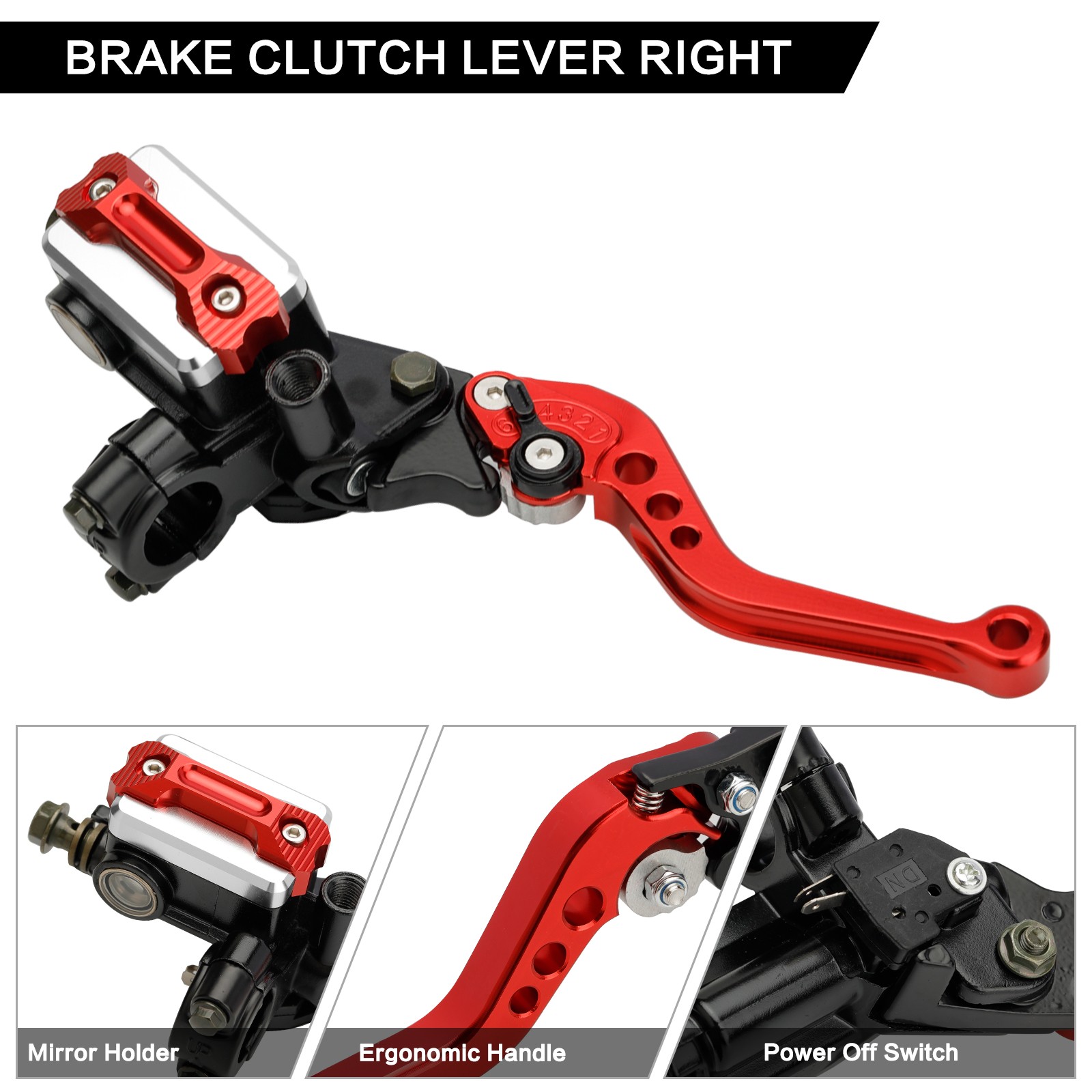 7/8″ Motorcycle Clutch & Hand Brake Lever Kit For Honda CBR250R CBR500R CBR600RR