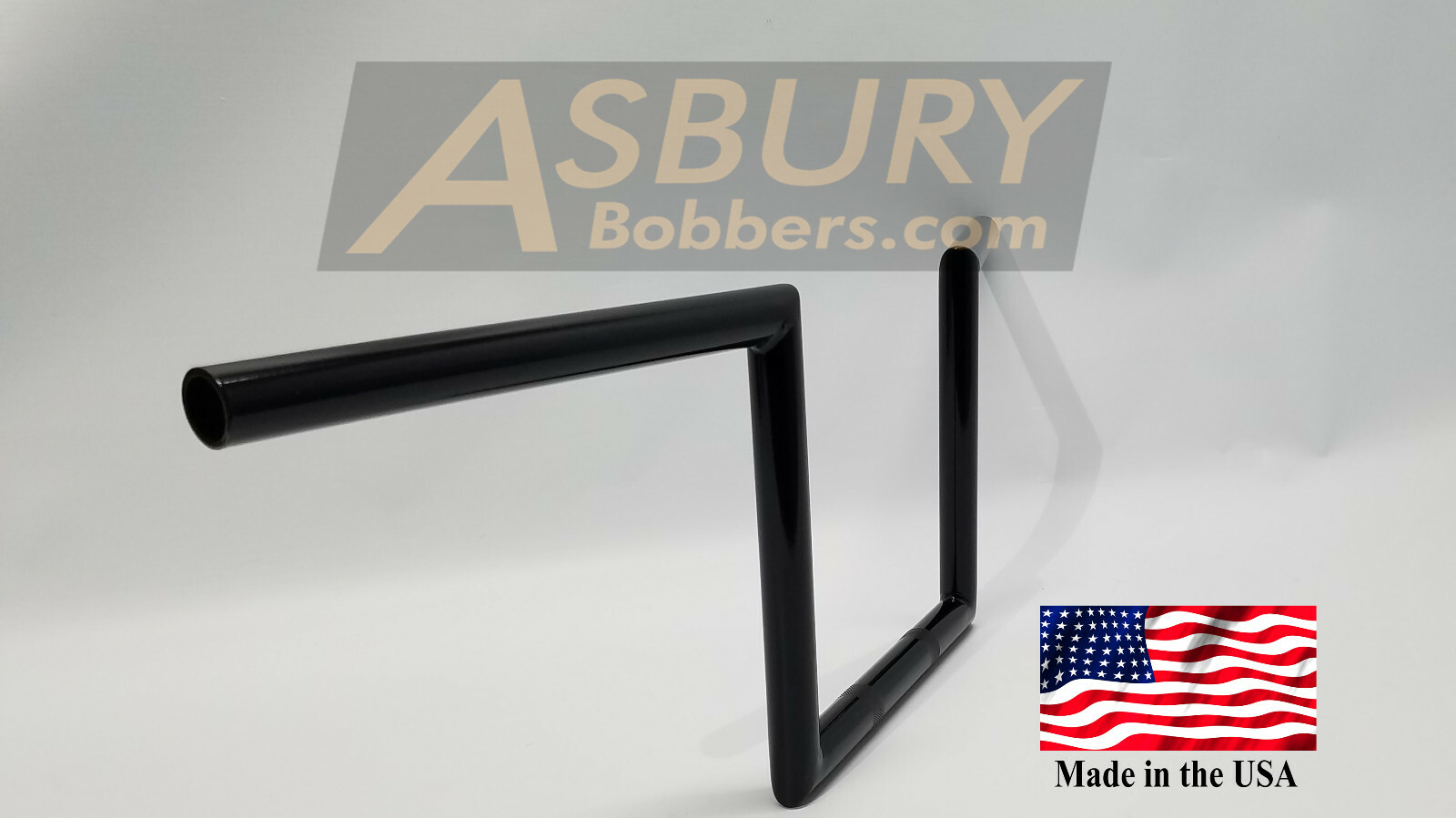 7/8″ (22mm) Z Bars Wide Lane Spliters 8″ rise Gloss Black Handlebars