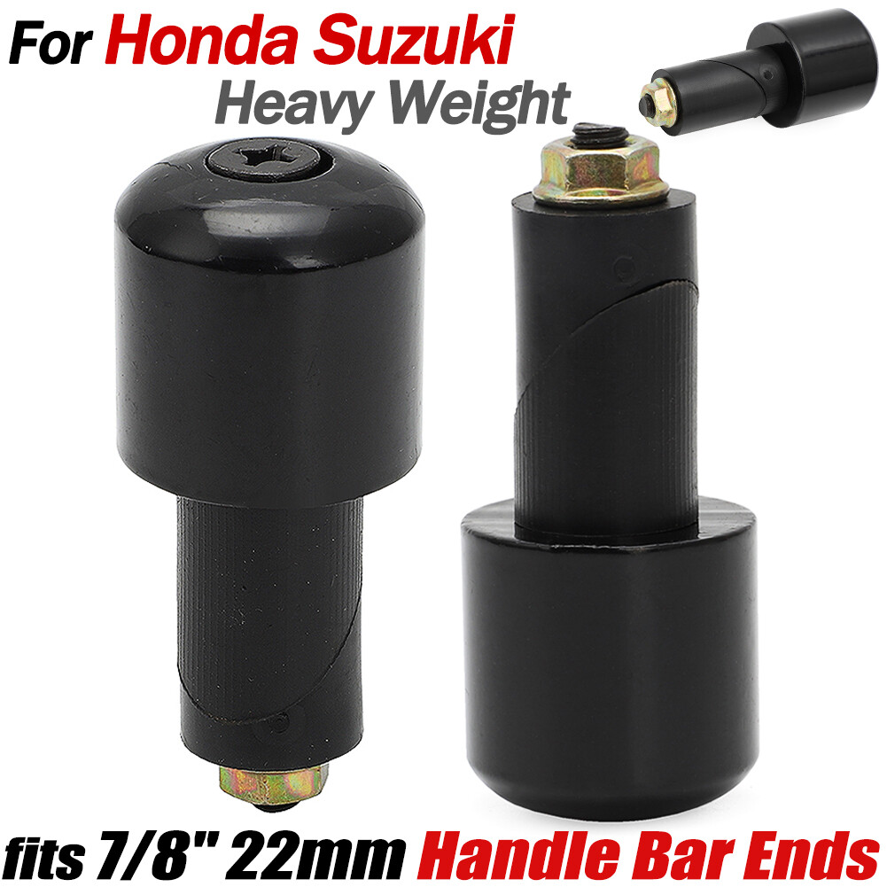 Motorcycle 7/8″ 22mm Handle Bar Ends Heavy Weight Anti Vibration Grip Plug Caps