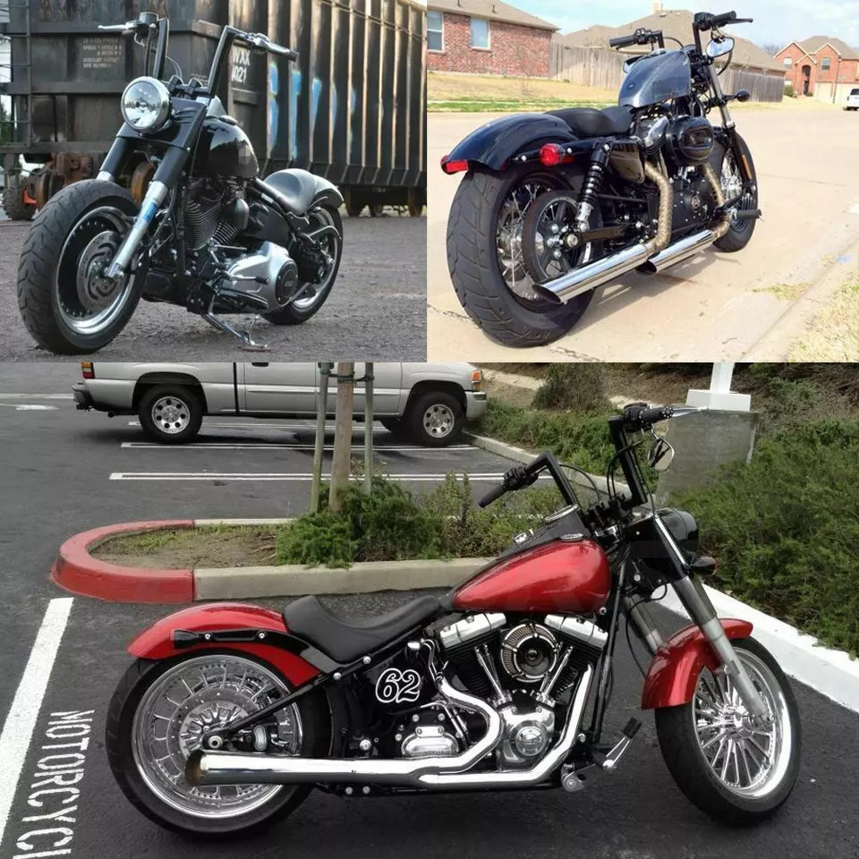 Motorcycle 1″ inch Drag Z-Bar Rise 8/10″ Ape Hanger Handlebar For Honda Shadow