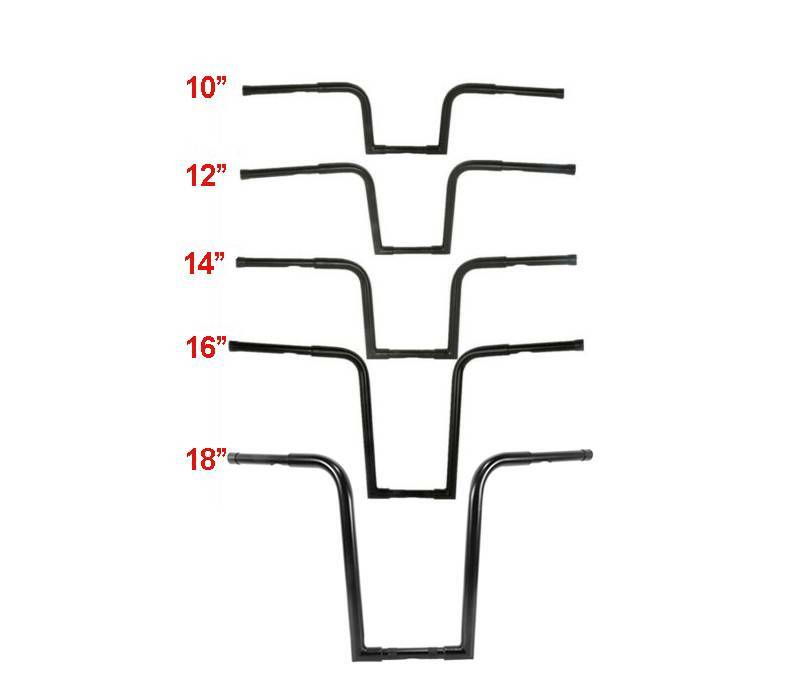 10″ 12″ 14″ 16″ 18” Ape Hanger Bar Handlebar fIT For Harley Sportster 883 1200