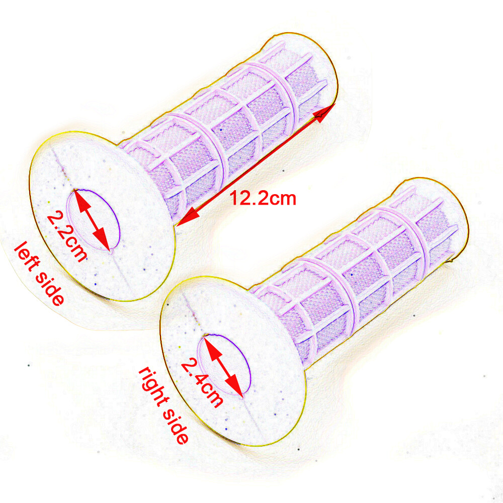 2x Hand Grips 7/8″22mm Handle Bar Grip Handlebar Rubber For ATV Cycle Dirt Bike