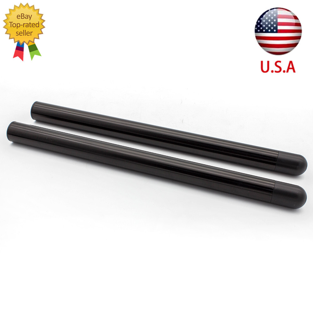 7/8″ 22mm CNC Universal Clip Ons Handle Bar Handlebars Tube 300mm Black USA