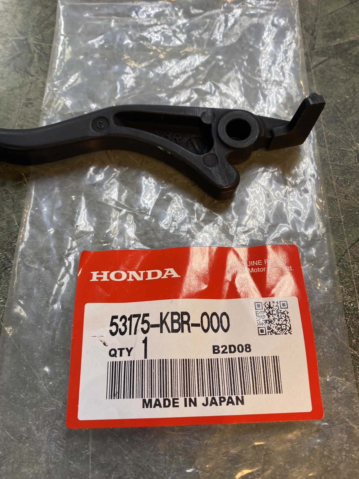 Genuine OEM Honda Right Hand Brake Lever XR650L, 1991-1996 XR250L 53175-KBR-000