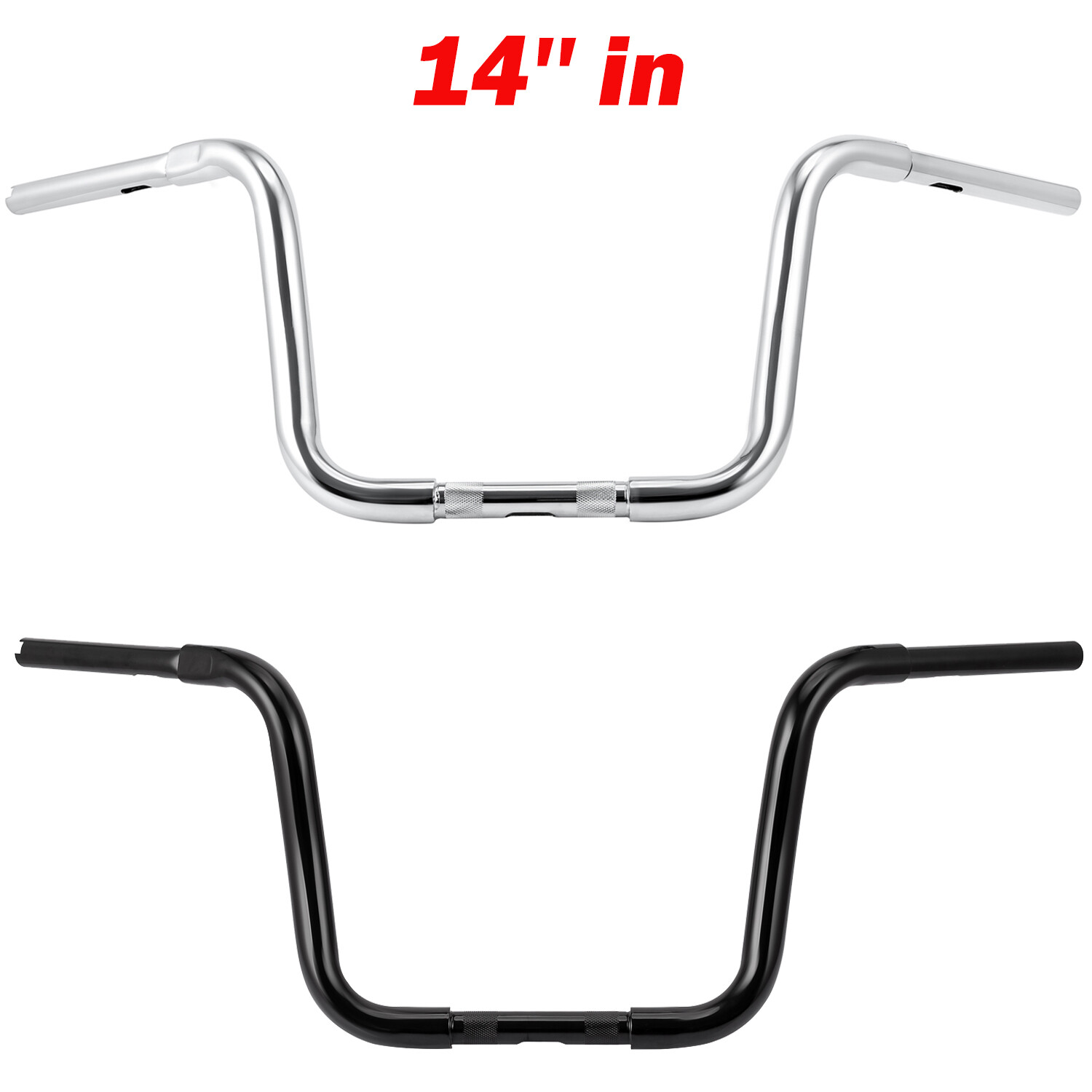 Rise 12″ 14″ 16″ 18″ APE Hanger Handlebar 1-1/4″ DNA Monster Fat Bars For Harley