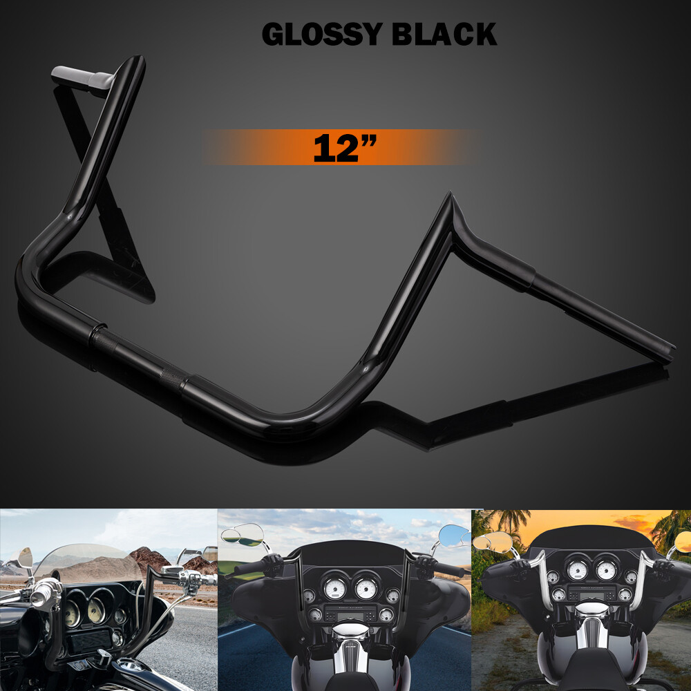 10″ 12″ 14″ Meathook Ape Hangers Handlebar for Harley Electra Glide Street Glide