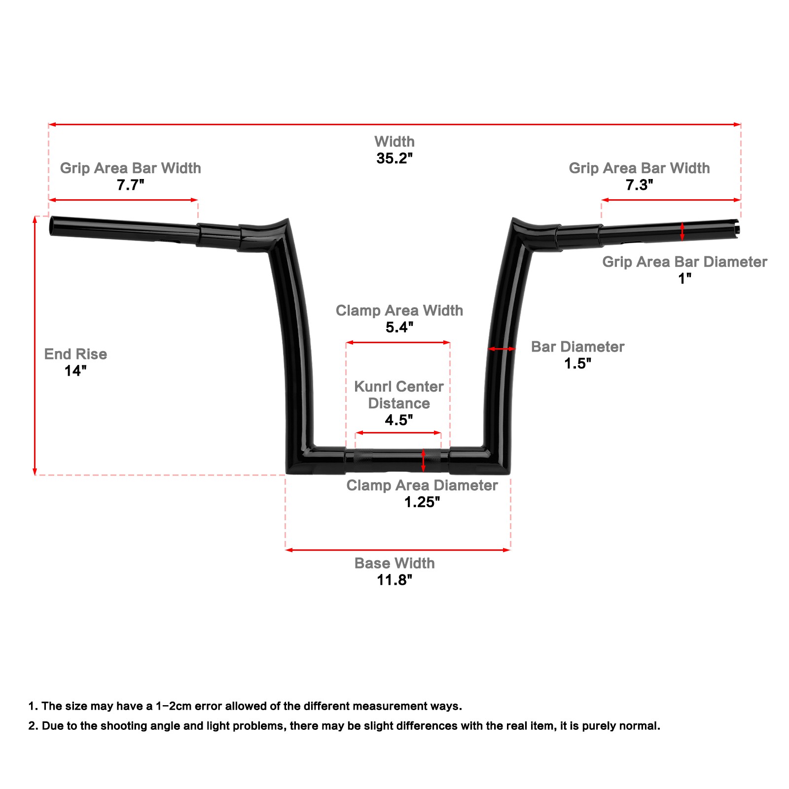 10″-14″ Rise Ape Hanger Handlebar For Harley Road King Classic Special 2014-2025