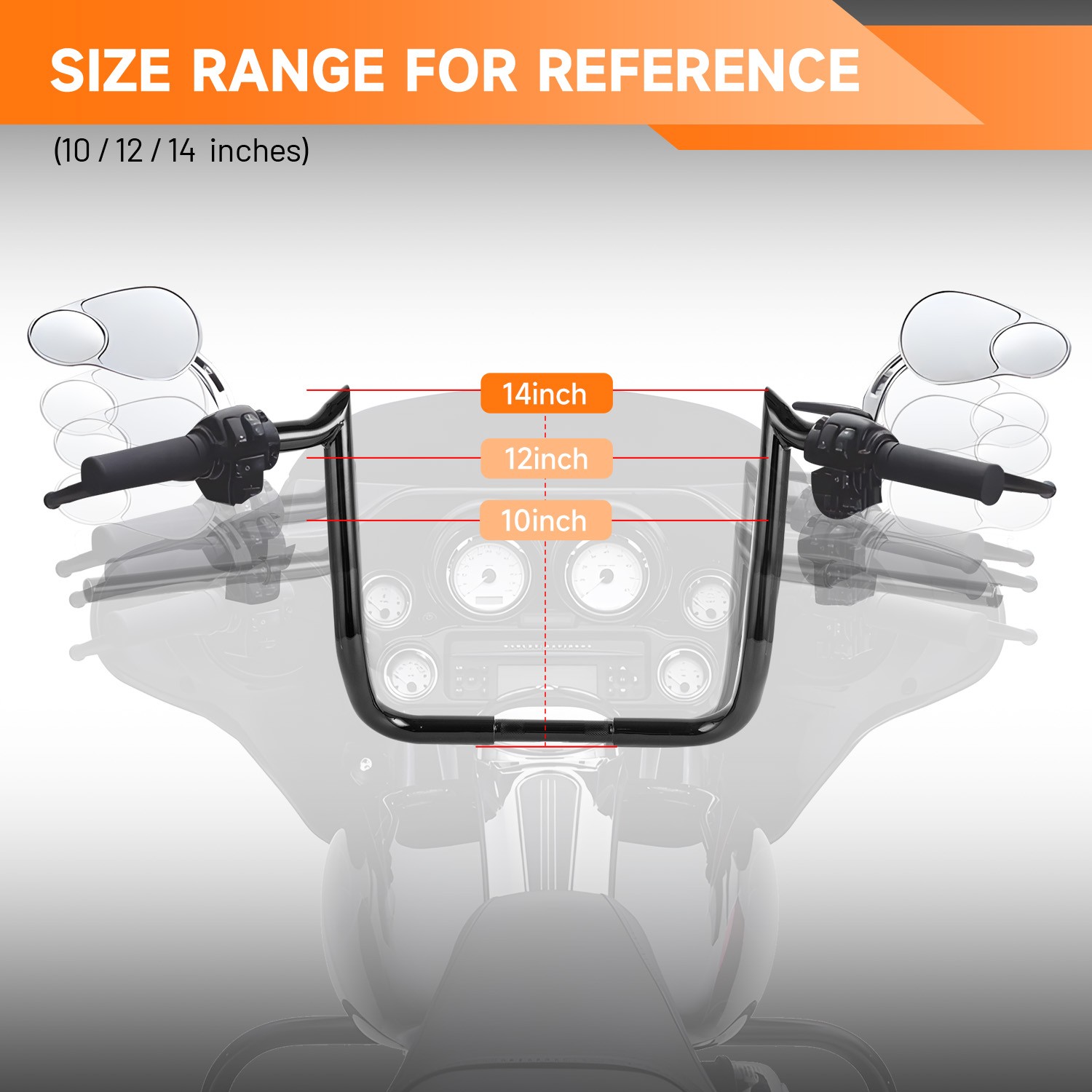10″ 12″ 14″ Prewired Bars Meathook Apes For Harley Electra Street Glide Special