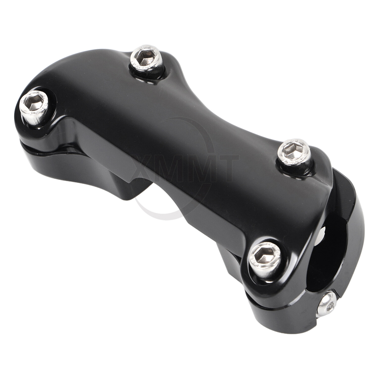 Black 1″ Handlebar Risers Top Clamp For Harley Touring Road King Street Glide
