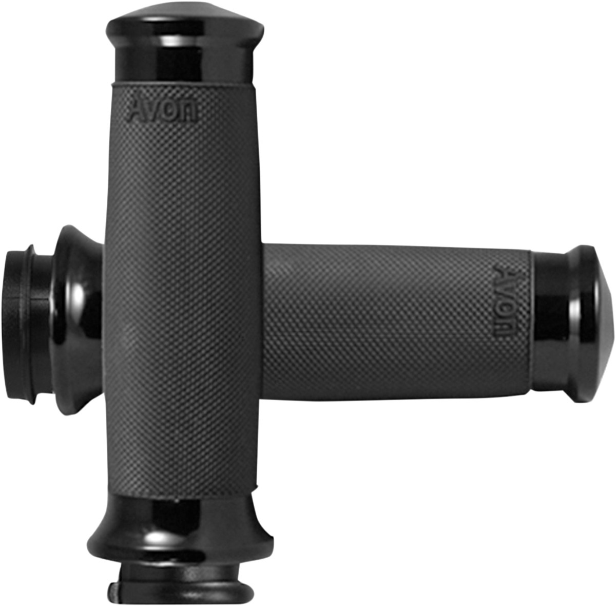 Avon Black Contour TBW Hand Grips for 2008-2024 Harley Touring Softail FLHX FLFB