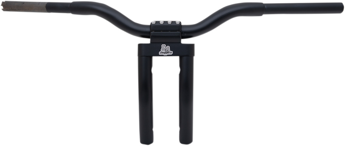 LA Choppers 1 1/4″ Kage Fighter T-Bars 11″ End rise Flat Black 1 1/4″ Pullbac…
