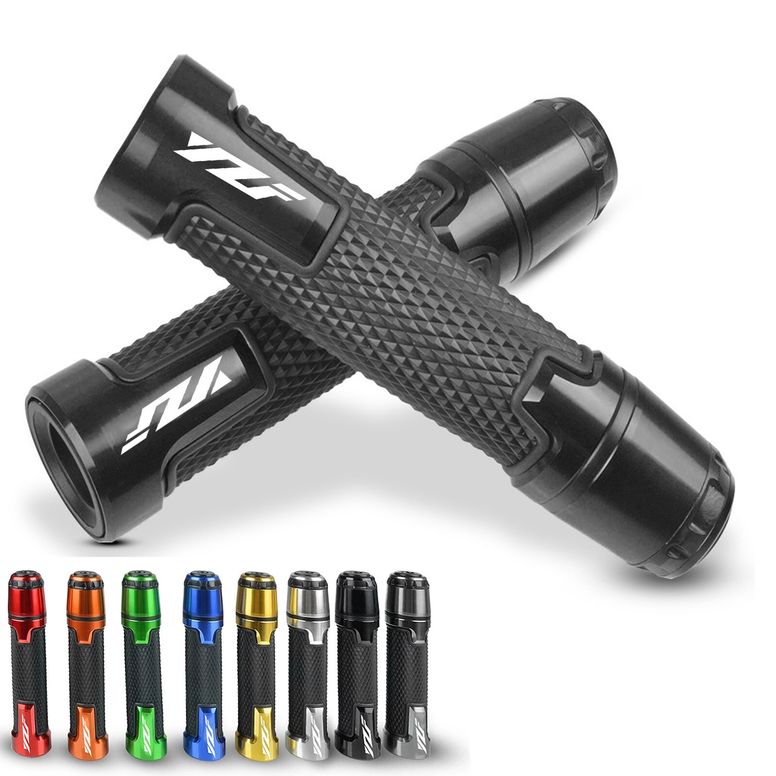 Universal 7/8” 22mm Motorcycle Handlebar Hand Grips for Yamaha YZF R1 R3 R6 R25