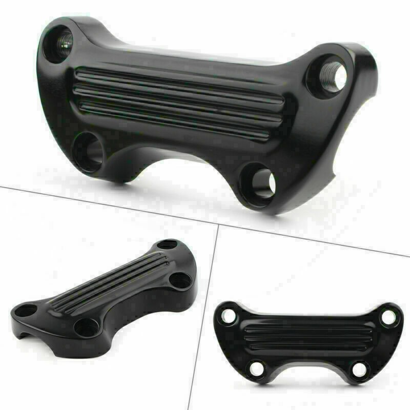 1″ Handlebar Riser Top Clamp Cover Fit Harley Sportster Softail Dyna 3 Colors