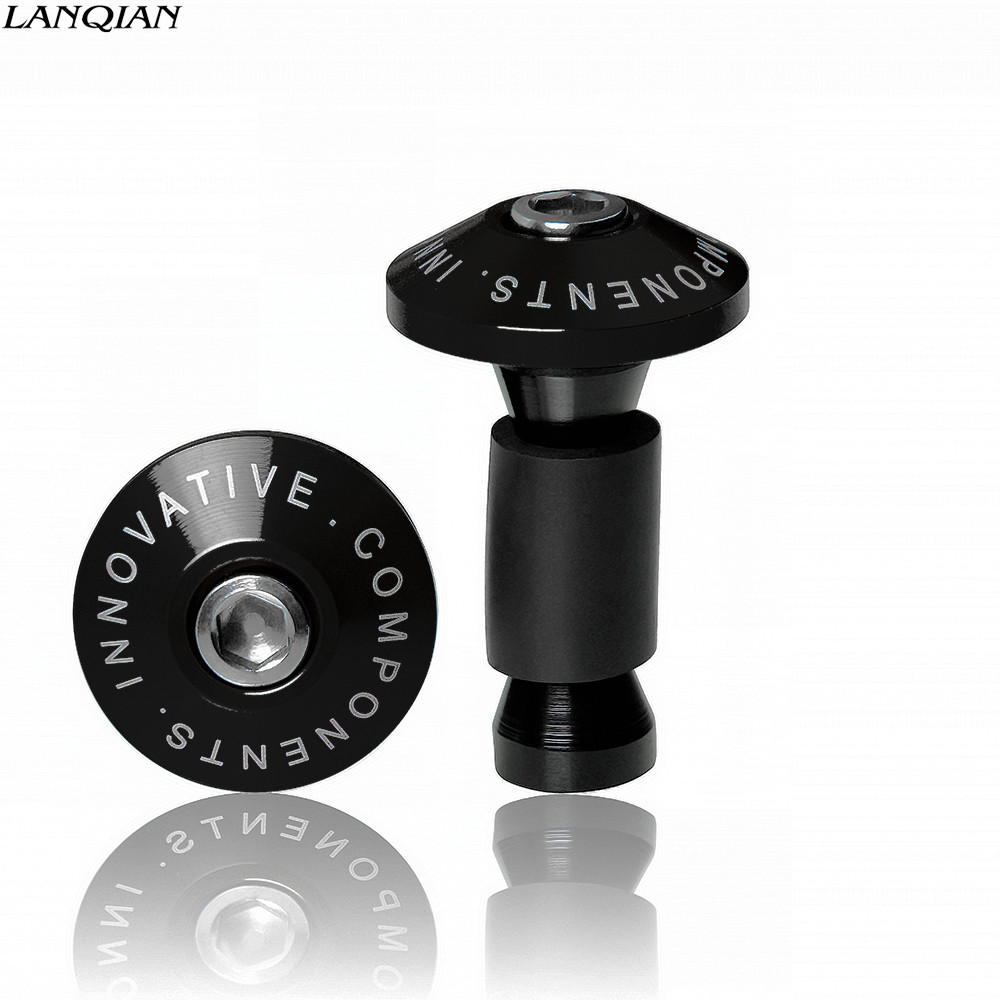 7/8” Motorcycle Dirt Bike CNC Handlebar Grips Handle Bar End Cap Plugs Slider