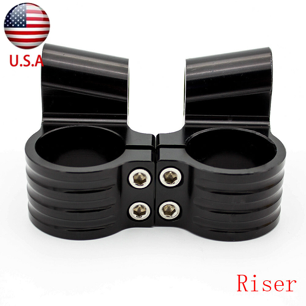 37mm Rised Fork Clip on Handlebar Clamp Tube Ends CNC For Ninja 250R Ninja 300R