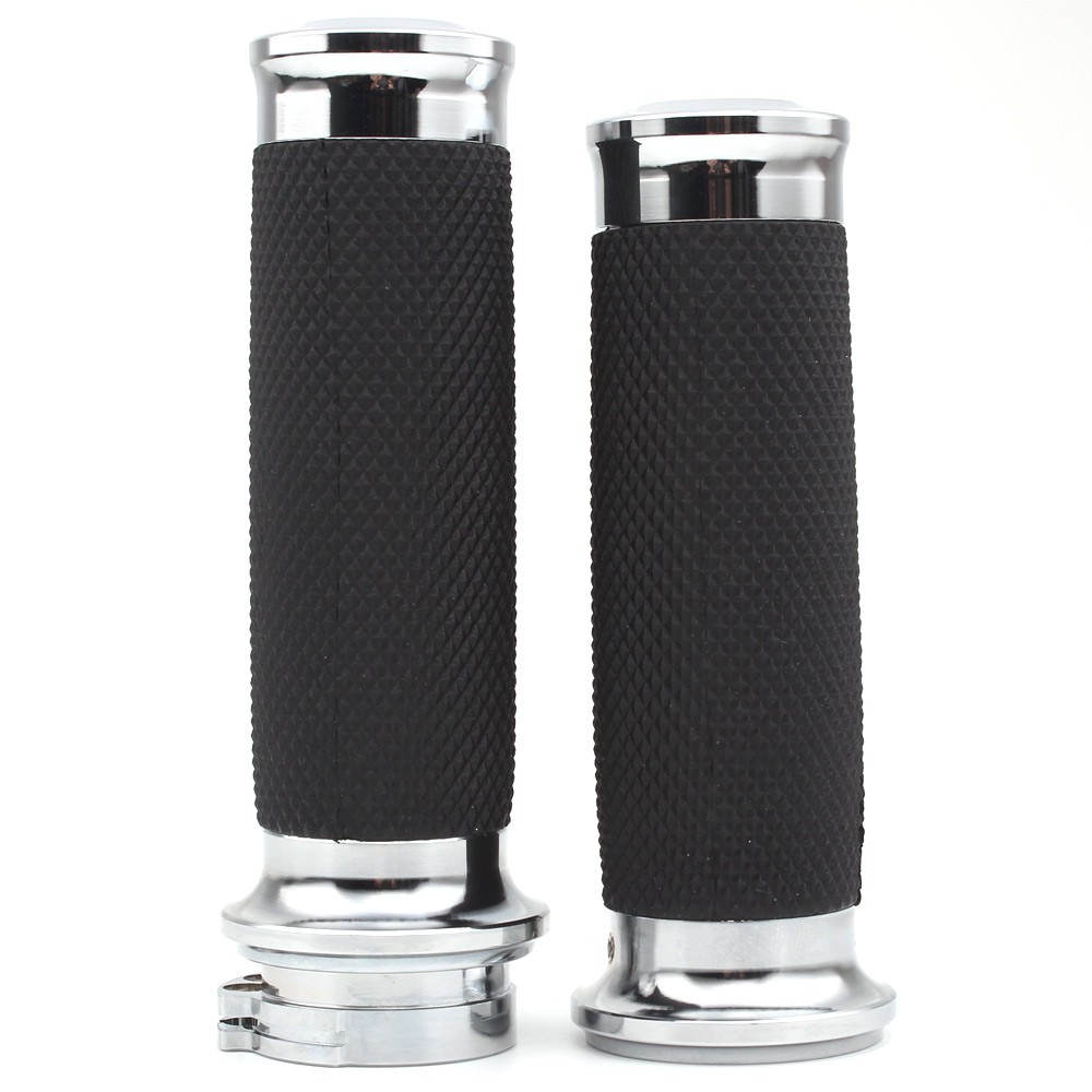1″ Motorbike Handlebar Hand Grips None-Slip Fit For Harley Honda Suzuki Kawasaki