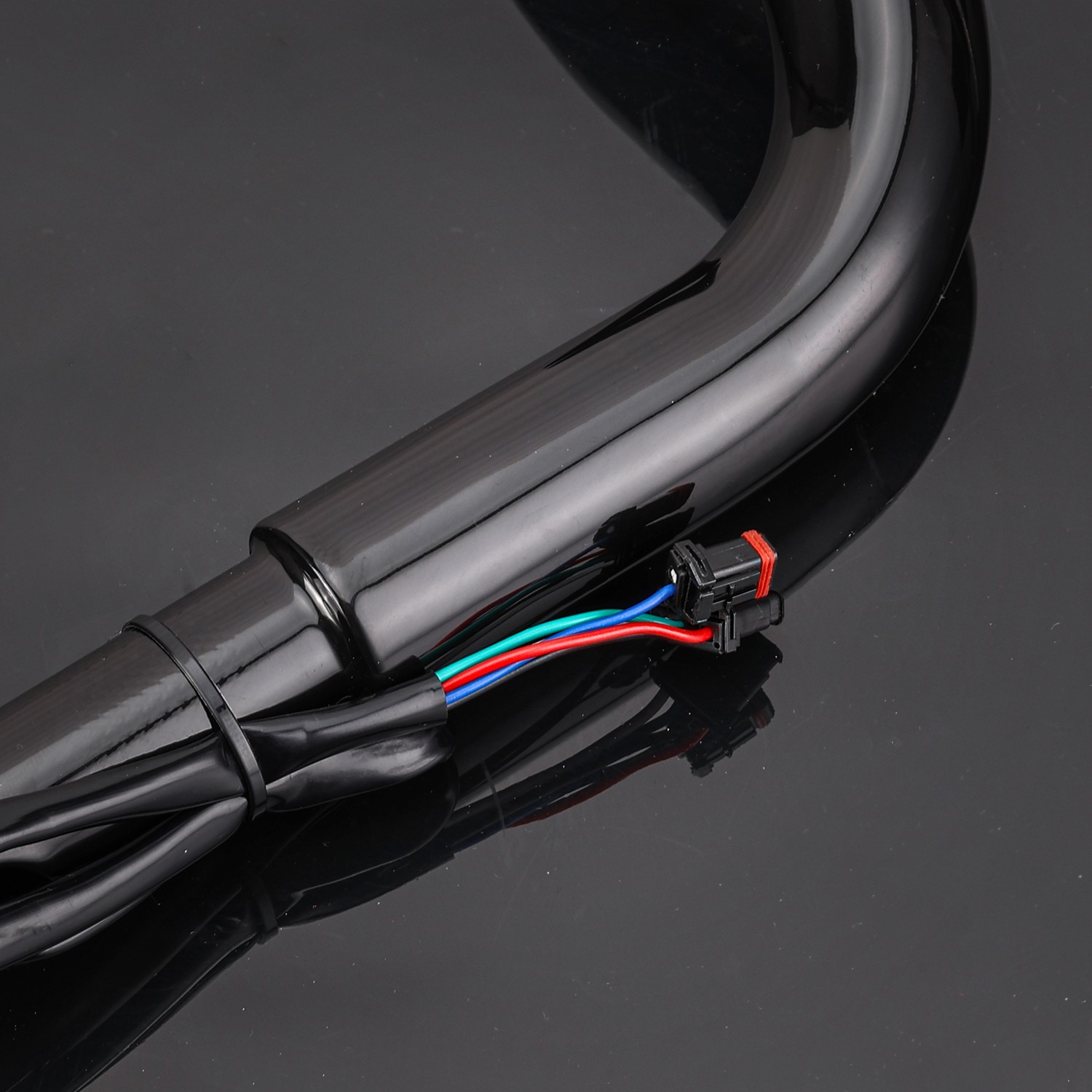 Heavy Duty 12″ Pre-Wired Meathook Ape Hanger Handlebar For Harley Street Glide
