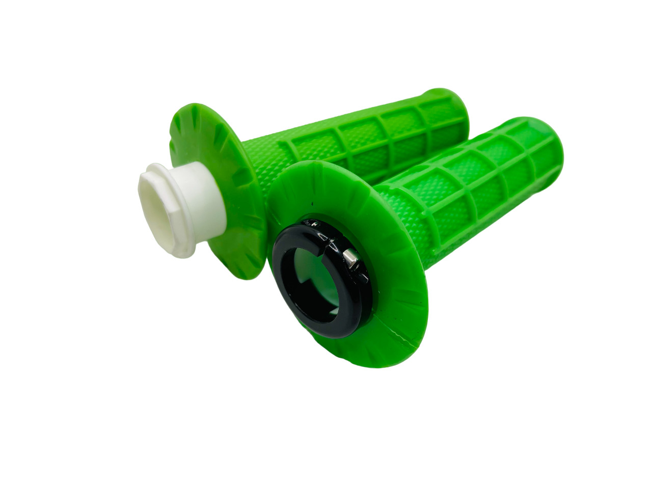 BFE V2.0 7/8″ Lock-On MX Dual Sport Motorcycle Handlebar Grips GREEN Grip System