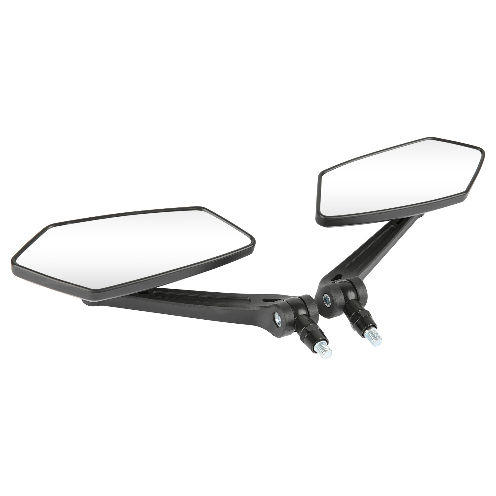 2X Motorcycle Rearview Side Wing Mirror Matte Black For Can Am Ryker 600 900 ACE