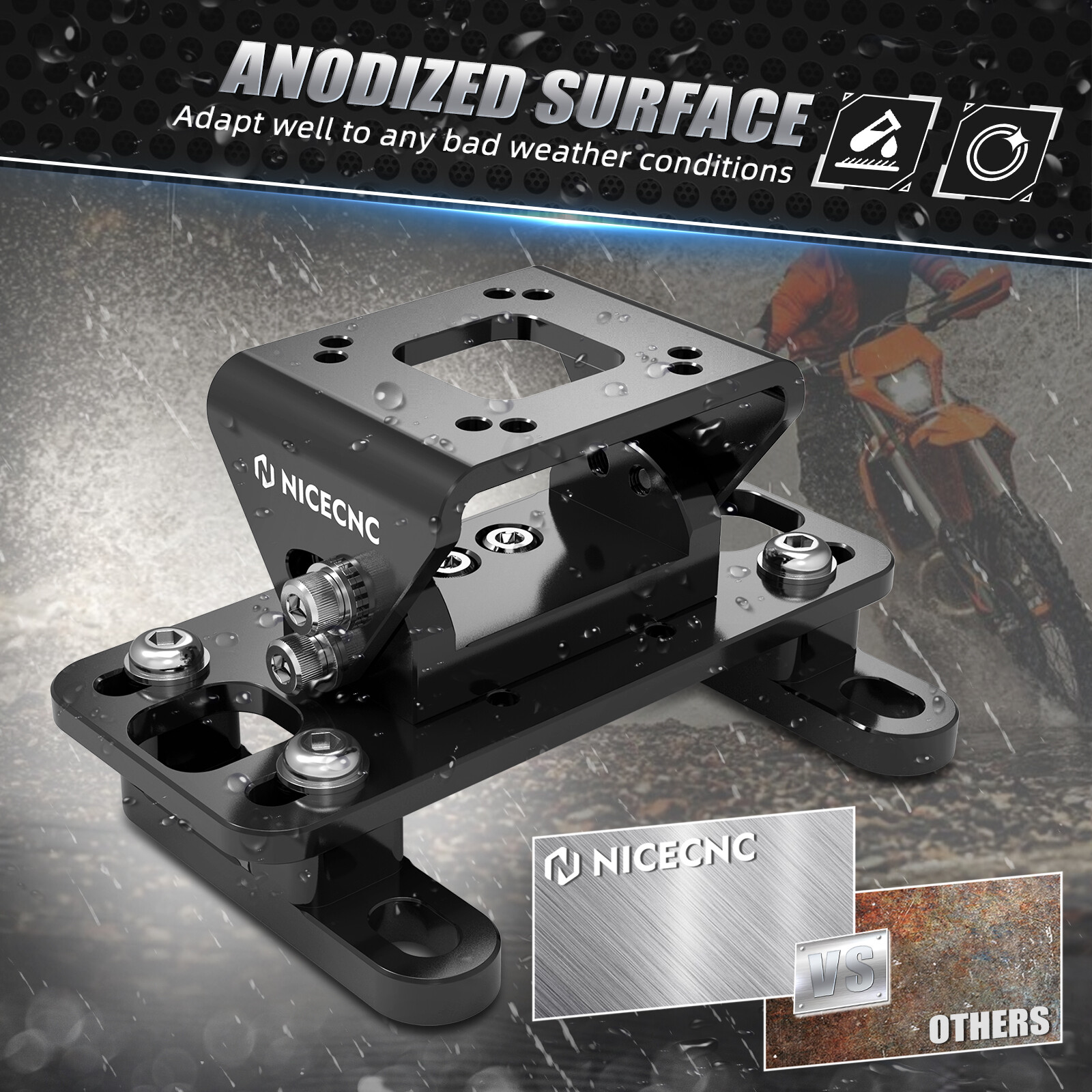 Adjustable GPS Mount Bracket For Husqvarna TC/TE/FC/FE/TX/FX 125-501 2014-2024