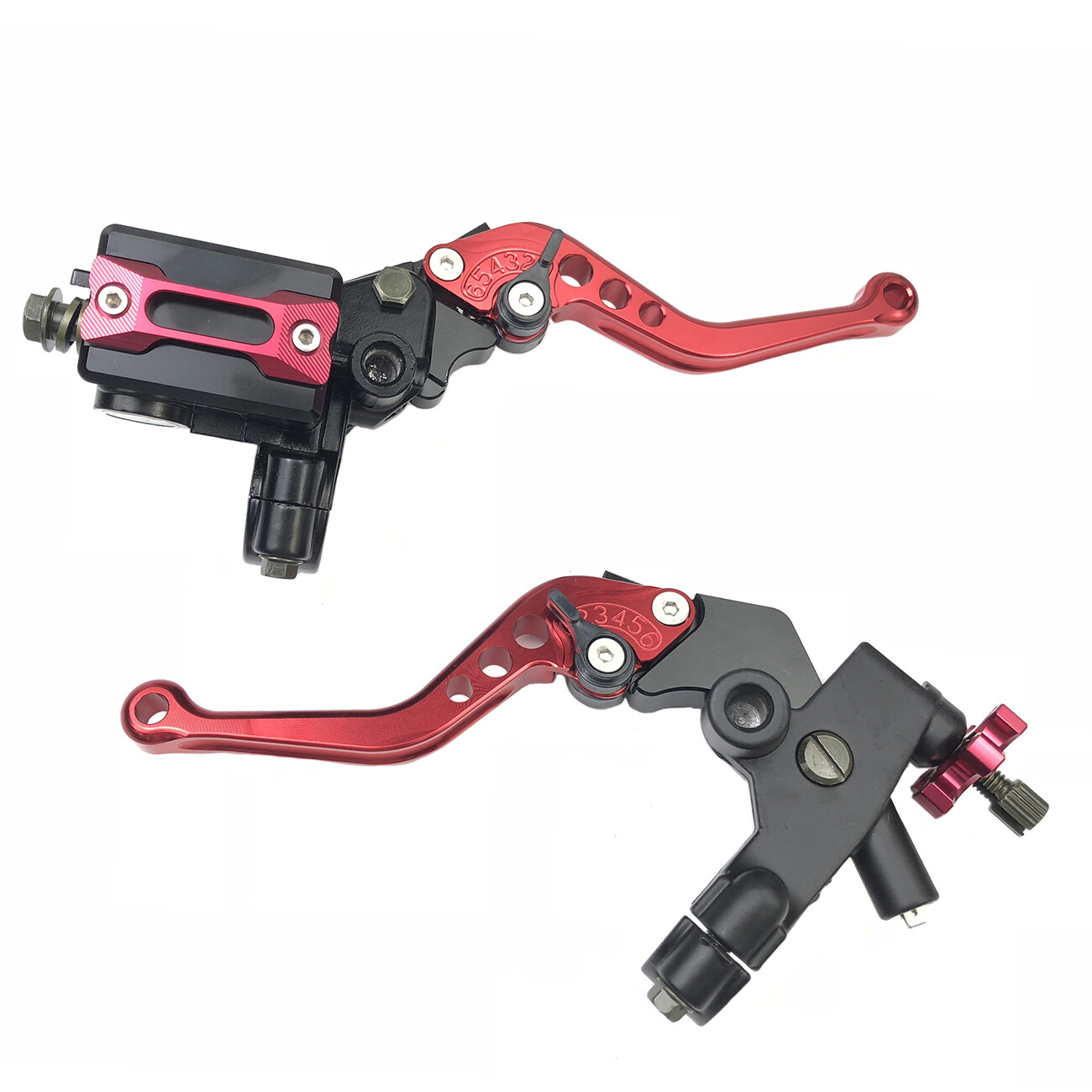 Universal 7/8″ CNC Motorcycle Handlebar Brake Master Cylinder & Clutch Lever Set