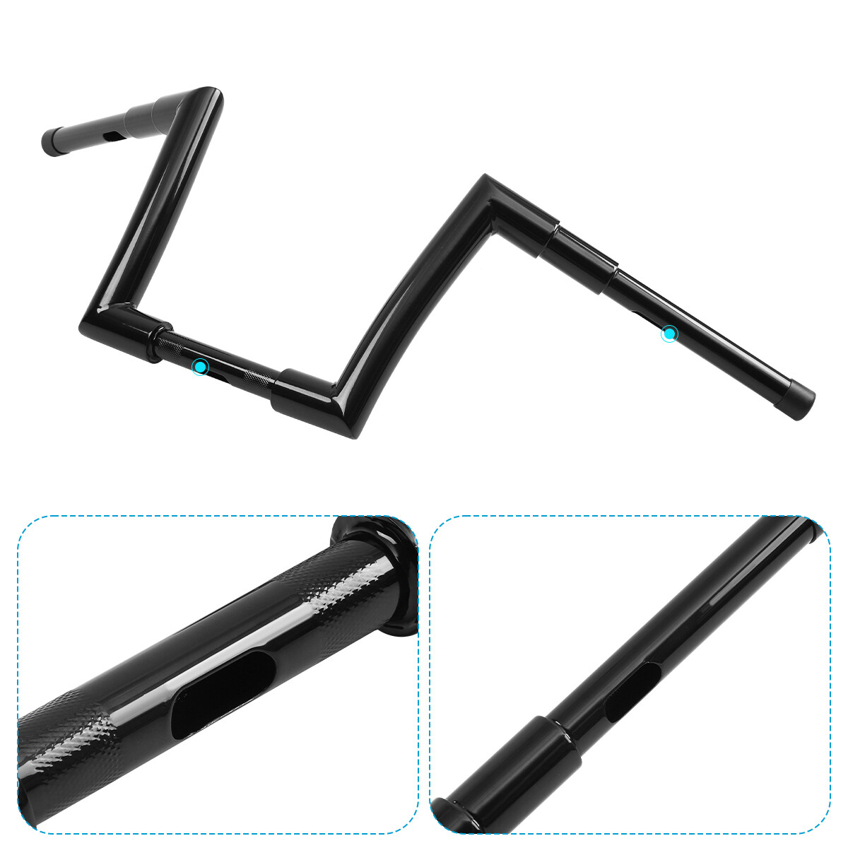 10″ 12″ 14″ Rise APE Hanger Handlebar 1-1/2″ DNA Monster Fat Bars Fit For Harley