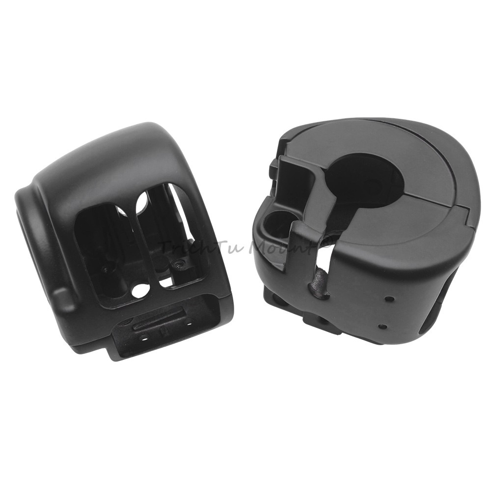 Aluminum Hand Control Switch Housing Covers Button Caps For Harley Dyna Street