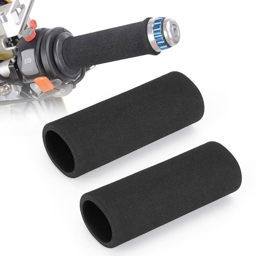 Motorbike Handlebar Slip-on Foam Covers Anti Vibration For Motorcycle Grip 4Pcs