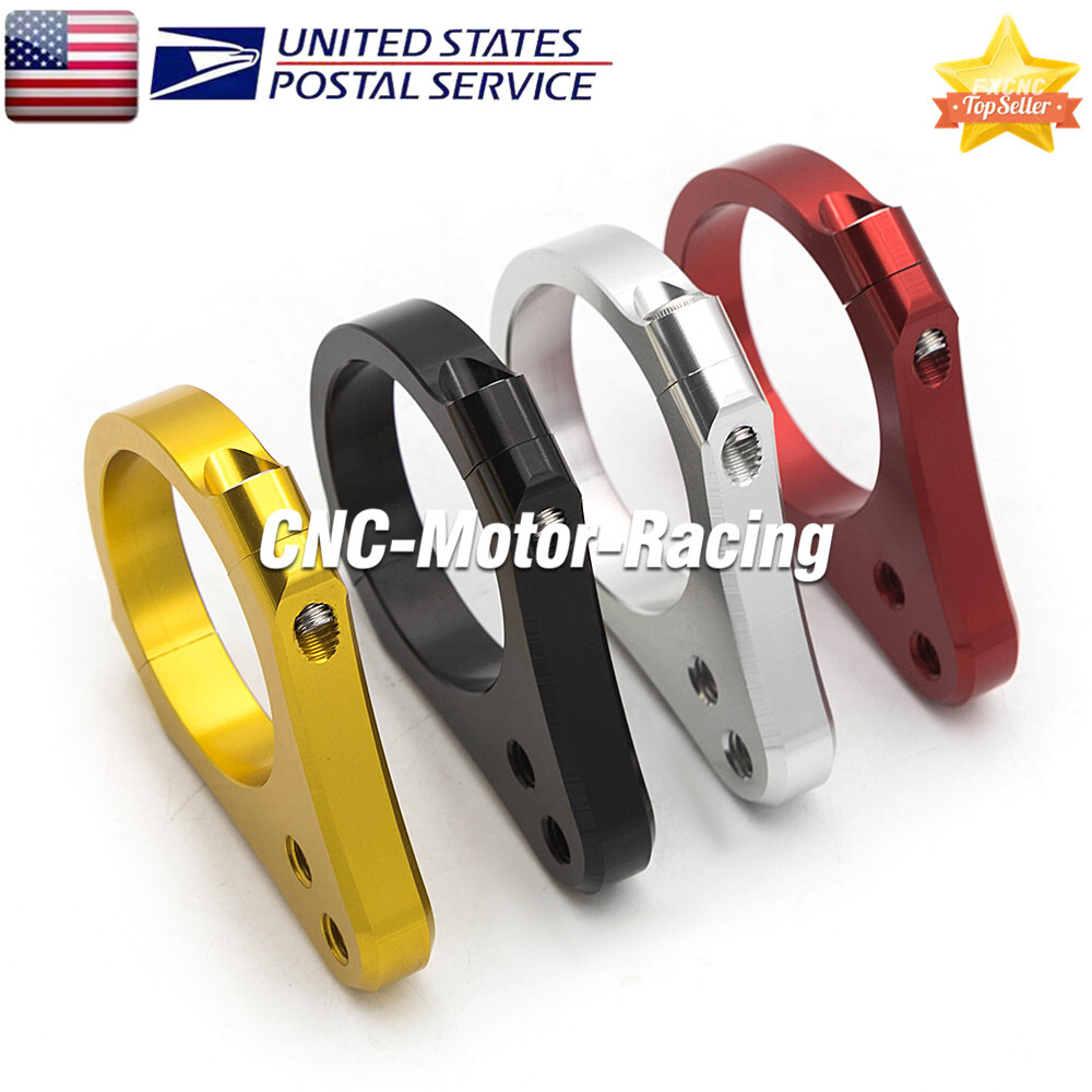 35mm-54mm 1pcs Universal CNC Steering Damper Brace Bracket Fork Clamp Mount USA