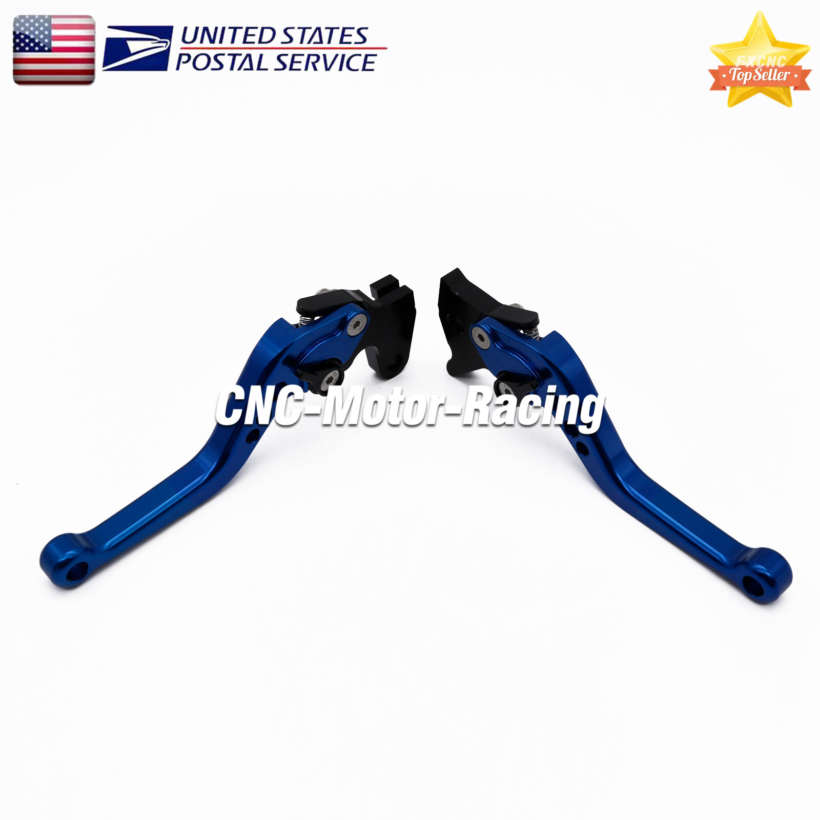 For Honda VTX1300 2003-2008 CNC Brake Clutch Levers Short Blue Handle Motorcycle