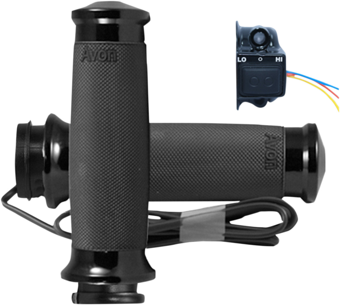 Avon Custom Countour Heated Grips Black Anodized #CC-86-AN-FL-HT