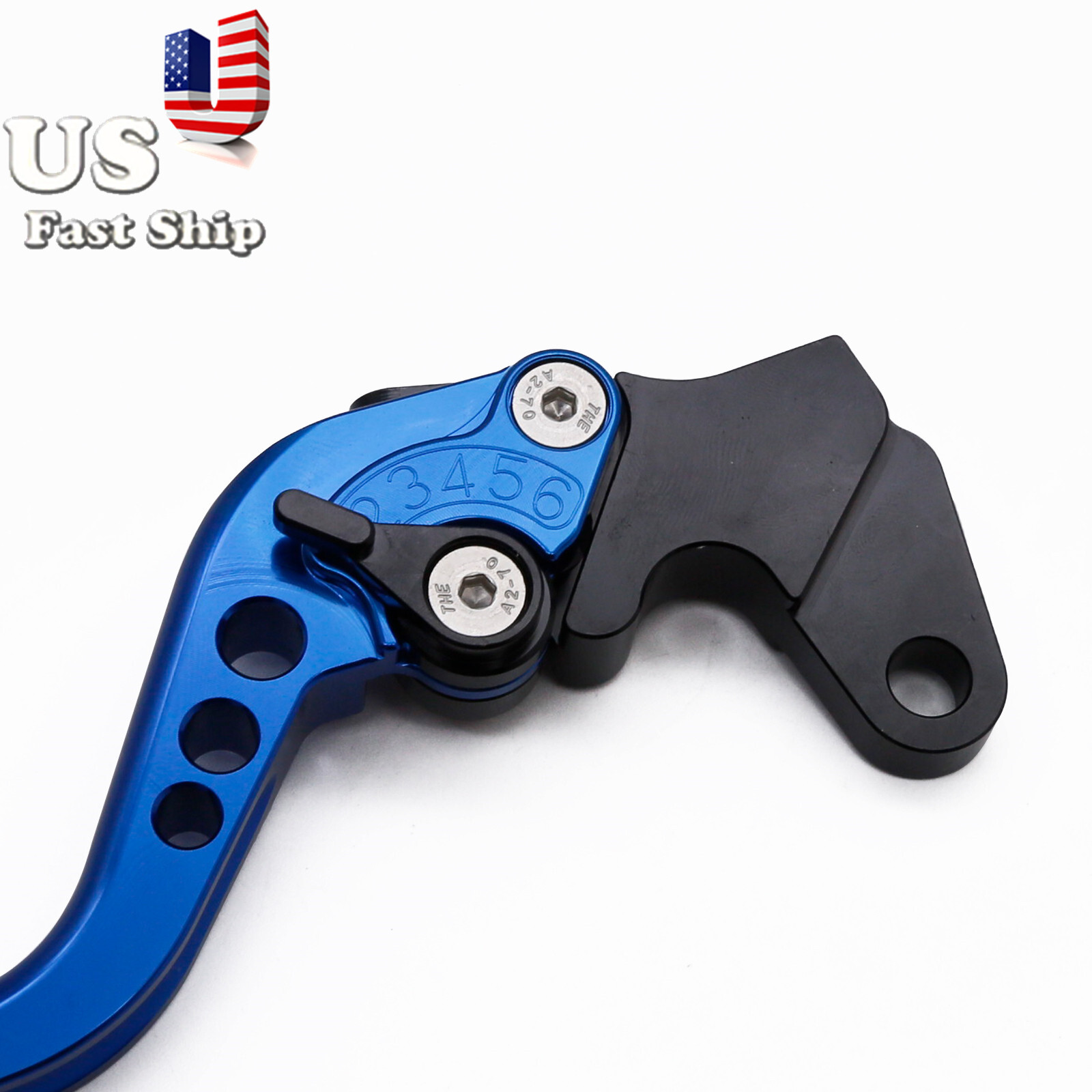 CNC Short Brake Clutch Levers Handle Fit Yamaha MT-03 YZF-R3 2017-2024 Blue Set