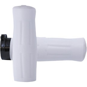 Avon OLD-69-WHITE Old School Rubber White Hand Grips for Cable Op Throttle