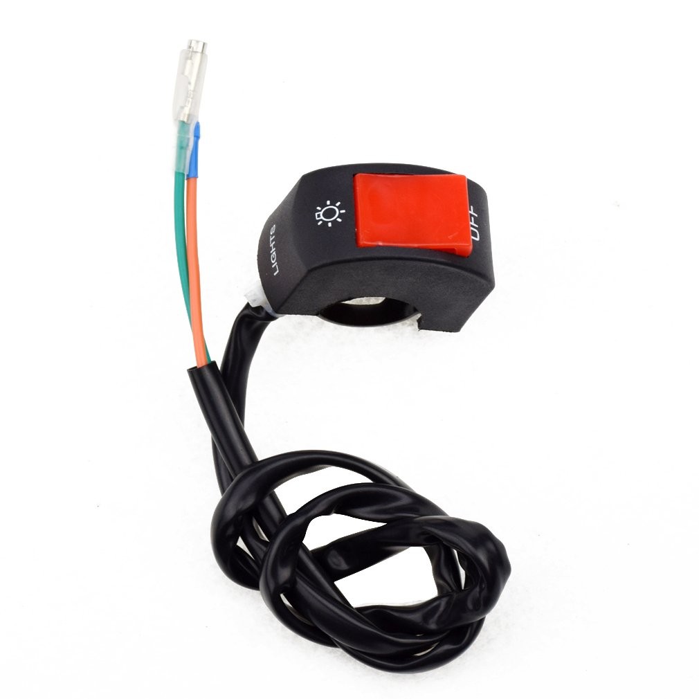 7/8″ Handlebar Light On Off Switch Button for 50cc 90cc 125cc 150cc 250cc